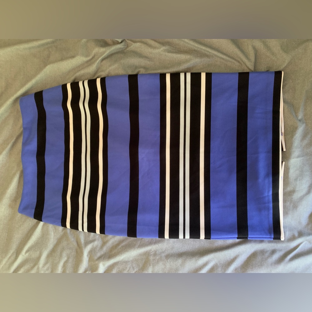 Express striped pencil skirt